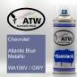 Preview: Chevrolet, Atlantis Blue Metallic, WA106V / GWY: 400ml Sprühdose, von ATW Autoteile West.